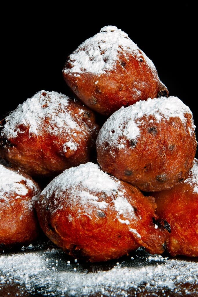 Oliebollen achtergrond
